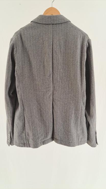 Gråmeleret Armani Exchange blazer set bagfra