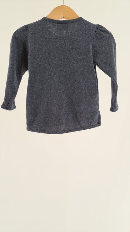 HUMMEL • BLUSE • NAVY GLIMMER • STR. 80