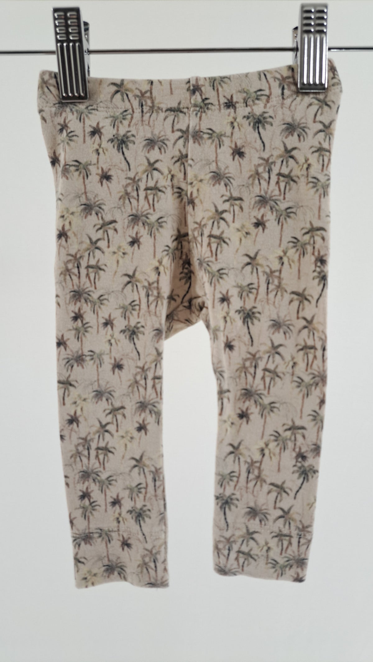 NAME IT • LEGGINGS • BEIGE PALMEPRINT • STR. 62