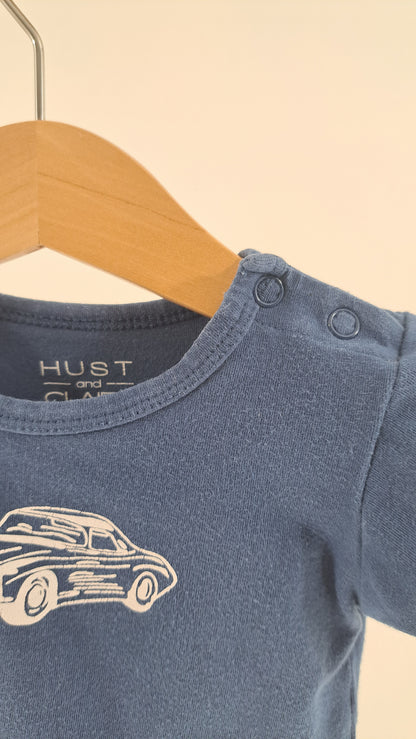 HUST & CLAIRE • BODY • STØVET BLÅ BIL PRINT • STR. 68