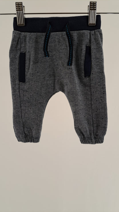 ME TOO • BYXOR • GRÅ/NAVY MELANGE • STORL. 56
