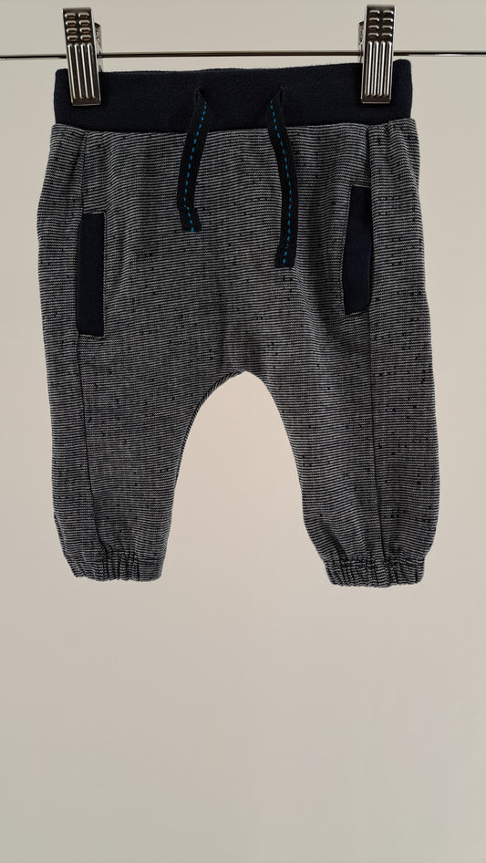 ME TOO • TROUSERS • GREY/NAVY MELANGE • SIZE 56