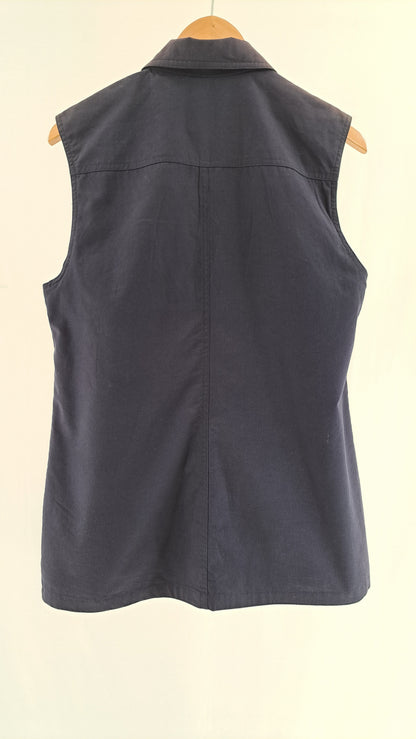 RAVENS • VINTAGE WAISTCOAT • NAVY TARTAN • SIZE M