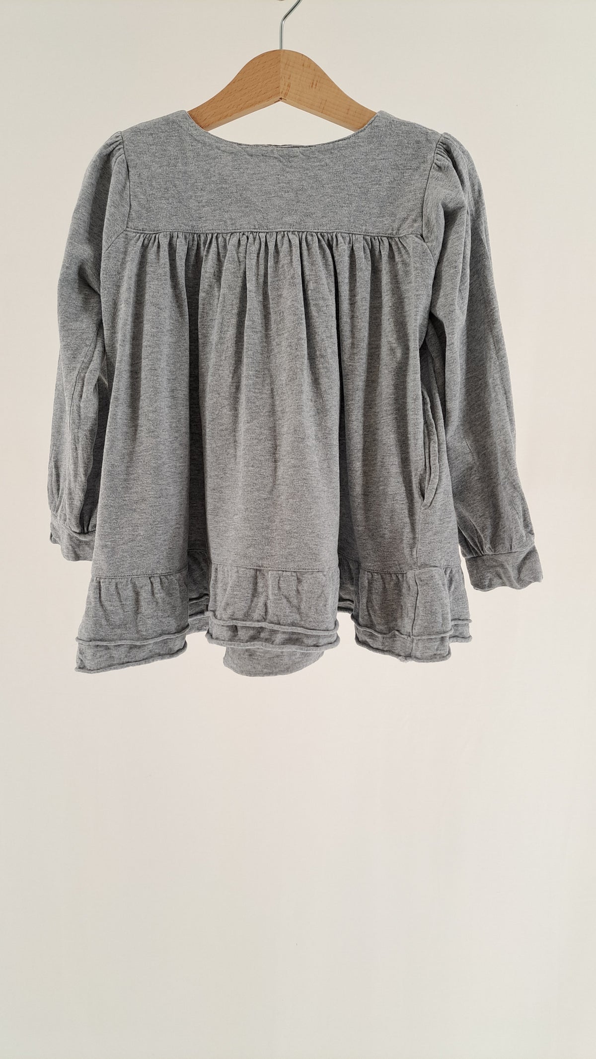 MARMAR COPENHAGEN • BLUSE • GRÅ MELANGE • STR. 98