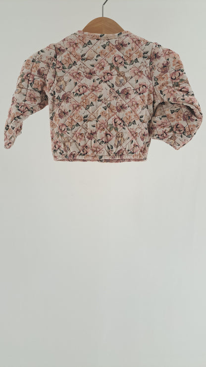 HUST & CLAIRE • JACKET • CREAM FLORAL PRINT • SIZE 68