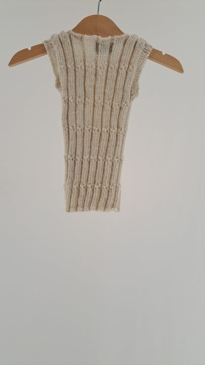 HUTTELIHUT • VEST • CRÈME KABELSTRIK • STR. 86/92