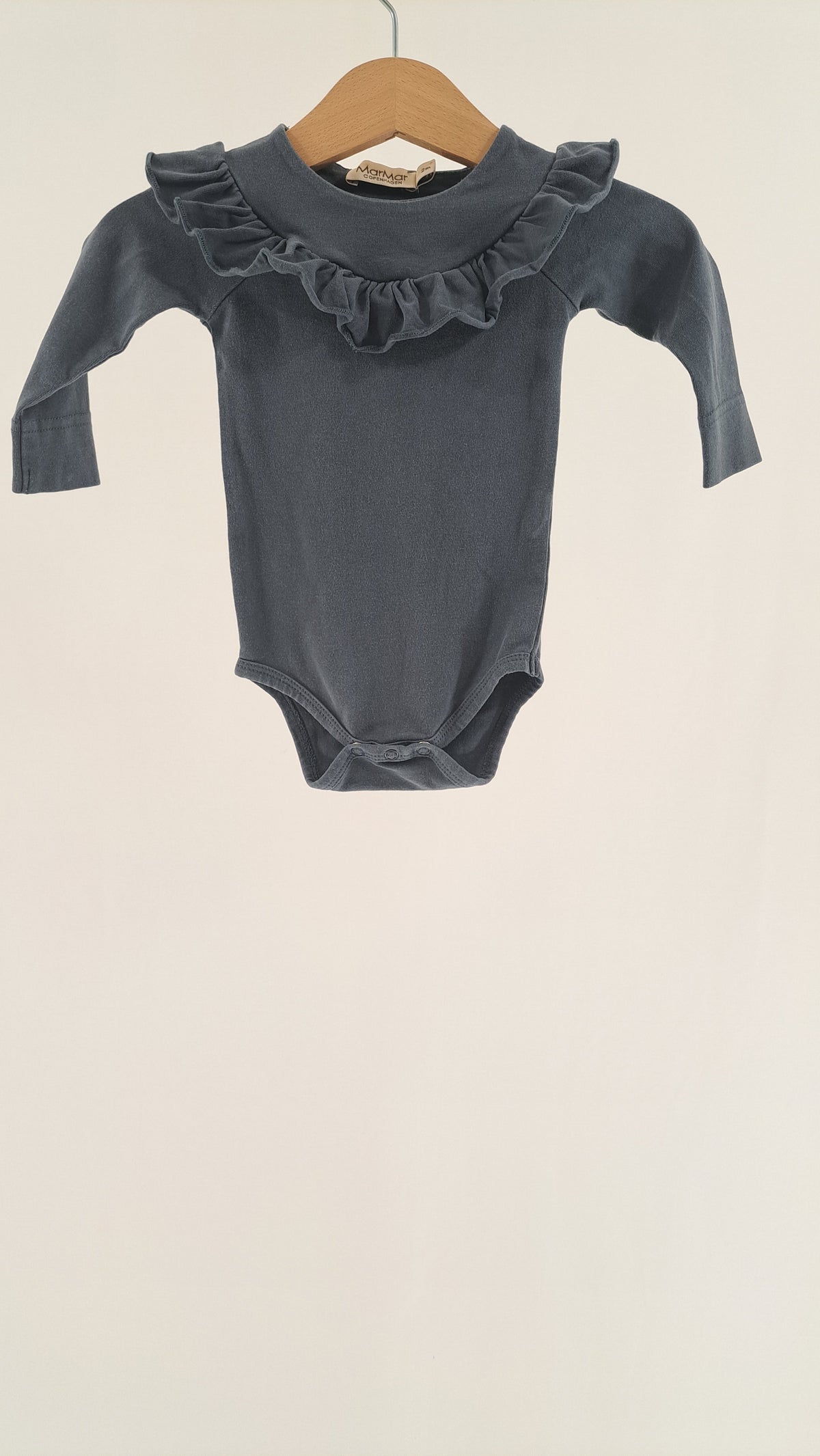 MARMAR COPENHAGEN • BODYSUIT • SLATE BLUE-GREY • SIZE 56
