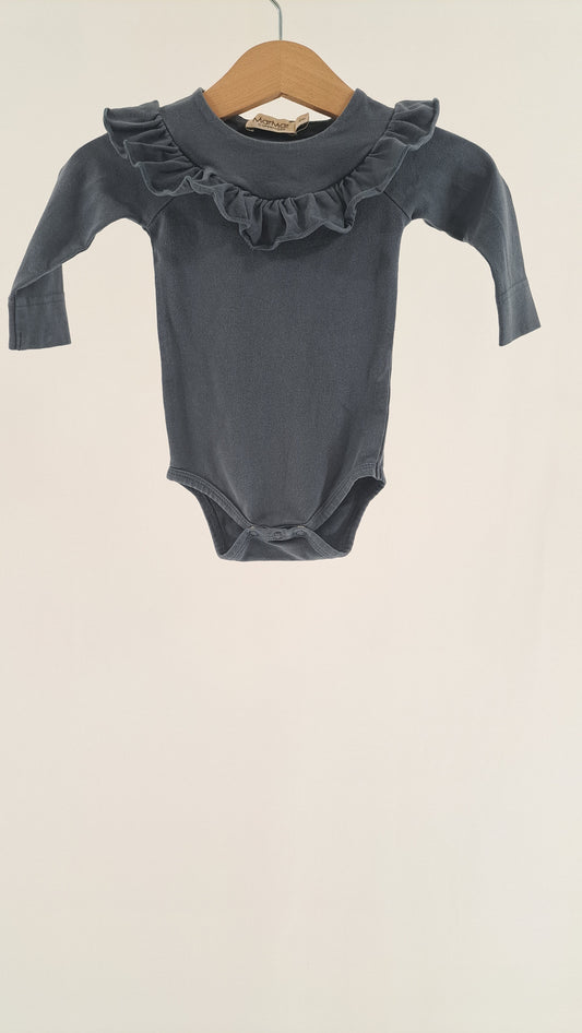 MARMAR COPENHAGEN • BODYSUIT • SLATE BLUE-GREY • SIZE 56