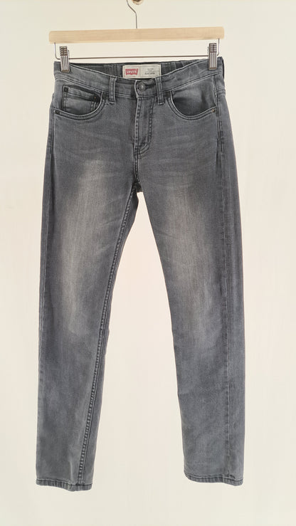 LEVI'S • JEANS • GREY STONEWASH • SIZE 146-152