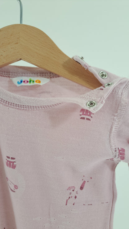 JOHA • BLOUSE • PINK PRINT • SIZE 68/74