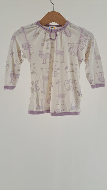 JOHA • BLUSE • HVID DYREPRINT • STR. 70