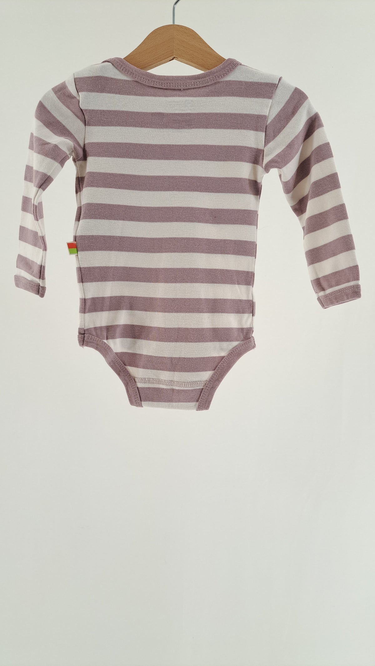 KATVIG • BODY • MAUVE WHITE STRIPE • SIZE 80
