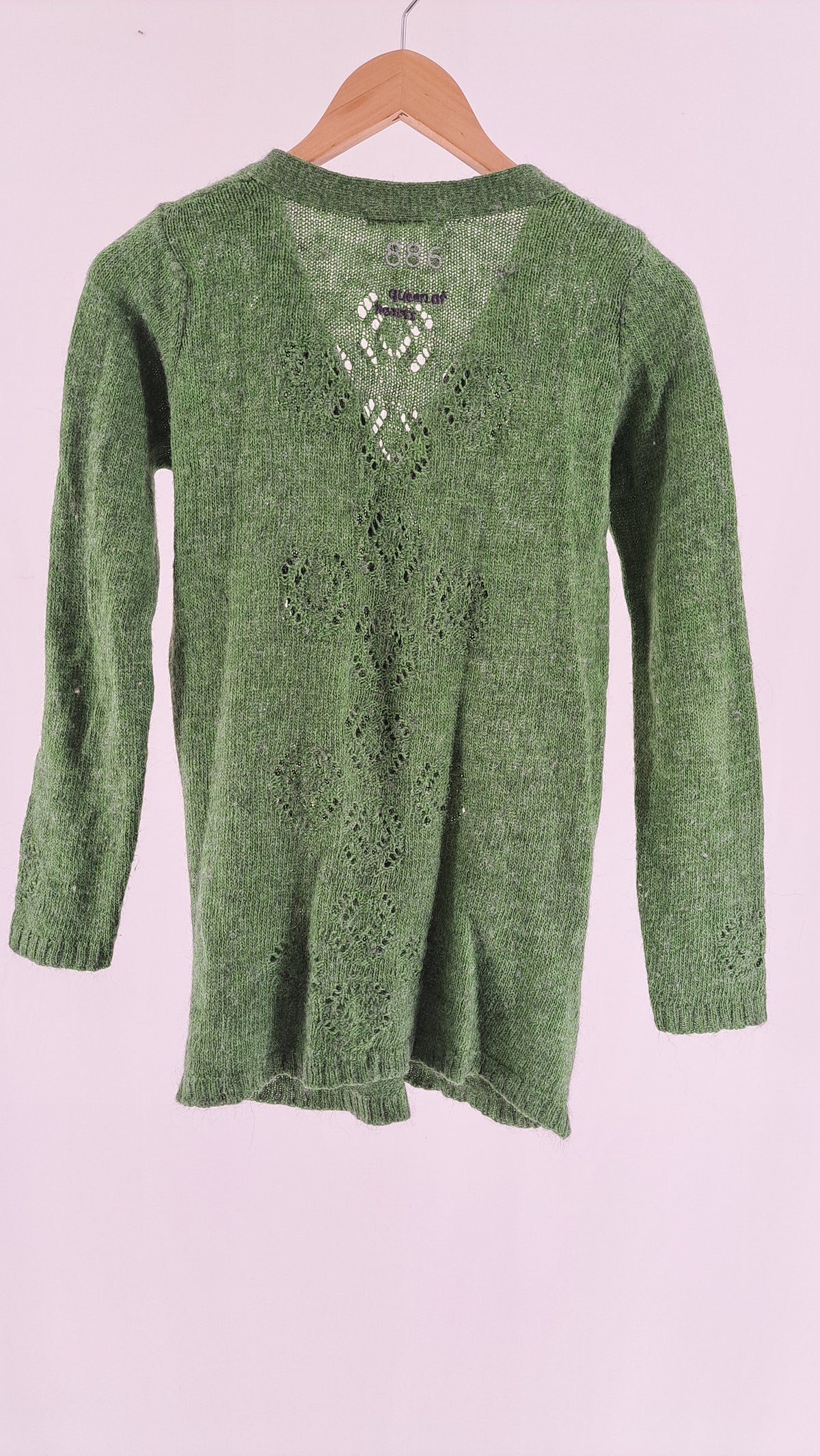 Grøn mønstret Odd Molly cardigan set bagfra