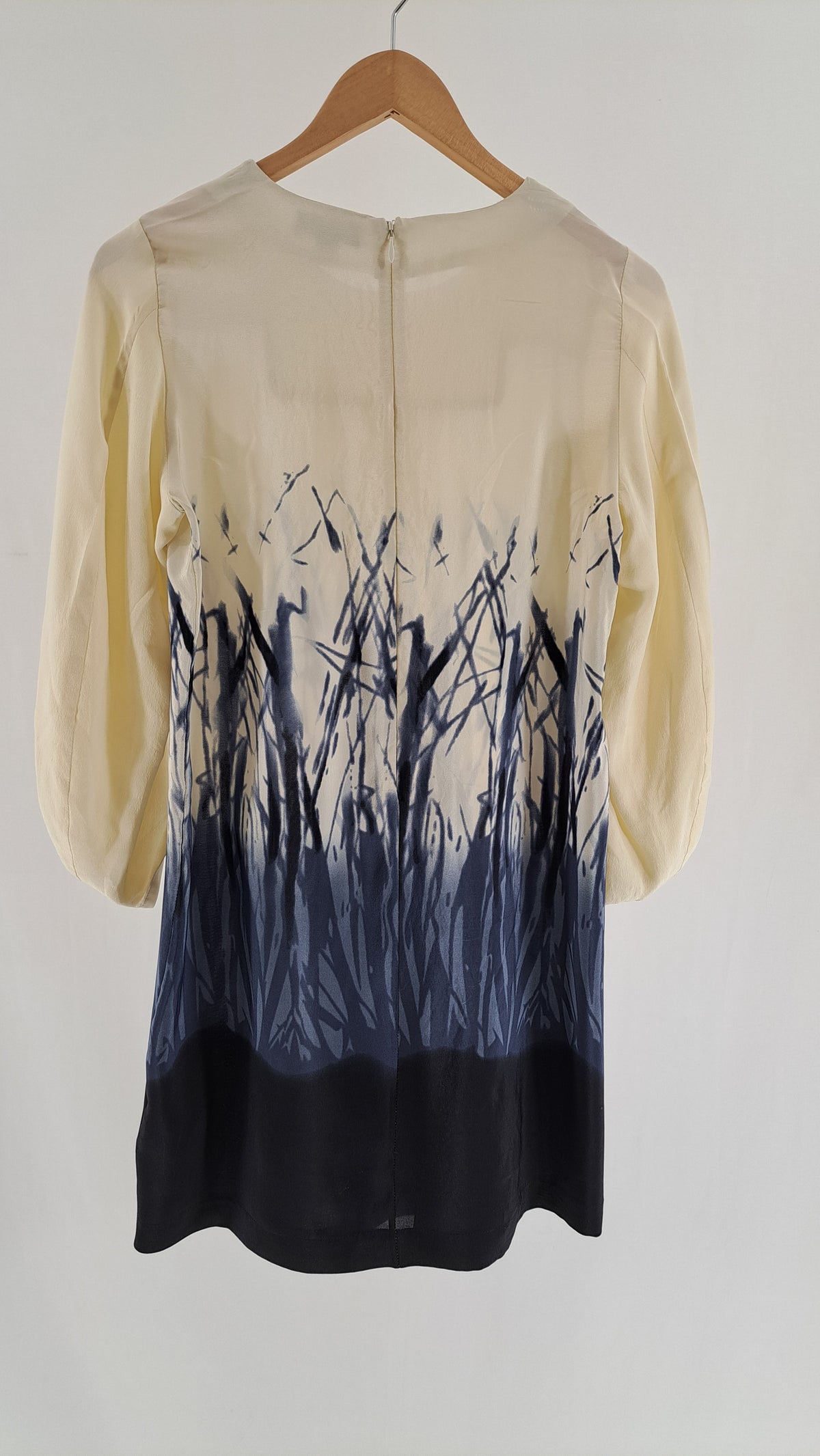 MARGIT BRANDT COPENHAGEN • KJOLE • RÅHVID MARINEBLÅ PRINT • STR. M