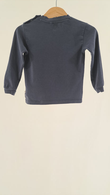 NYHET • T-SHIRT • NAVY PANTERPRINT • STORLEK 86