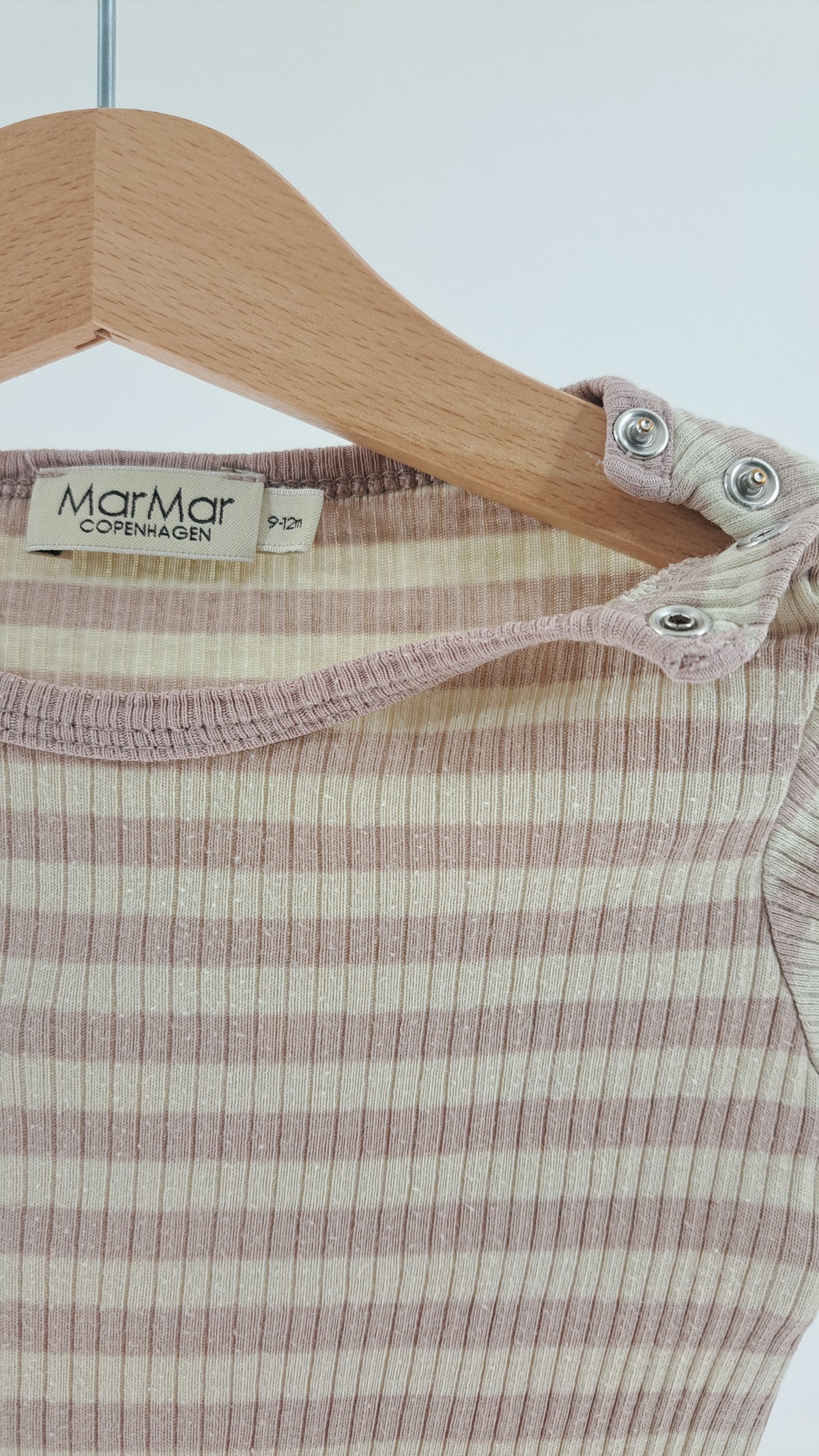 MARMAR COPENHAGEN • BODY • STØVET ROSA/BEIGE STRIBER • STR. 74