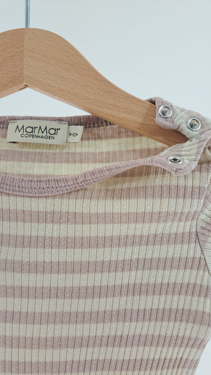 MARMAR COPENHAGEN • BODY • STØVET ROSA/BEIGE STRIBER • STR. 74