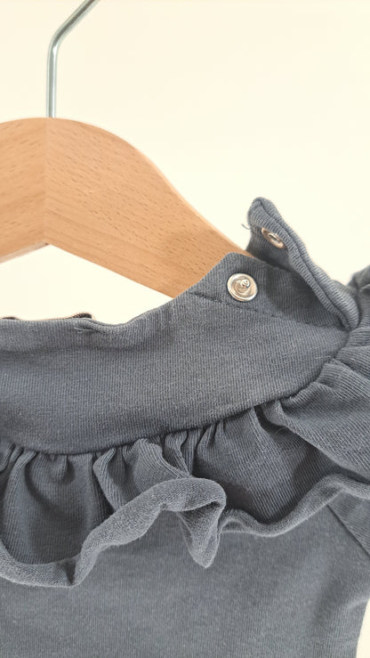 MARMAR COPENHAGEN • BODYSUIT • SLATE BLUE-GREY • SIZE 56
