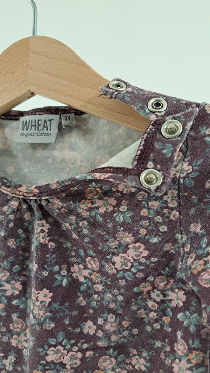 WHEAT • BODY • AUBERGINE BLOMSTERPRINT • STR. 92