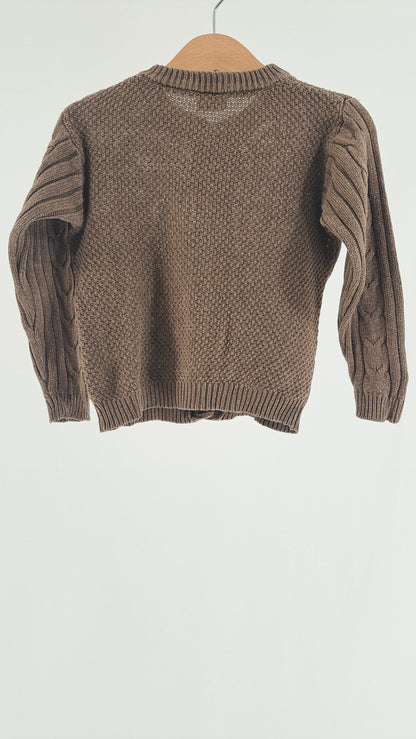HUST & CLAIRE • KOFTA • TAUPE KABELSTICKAD • STRL. 92