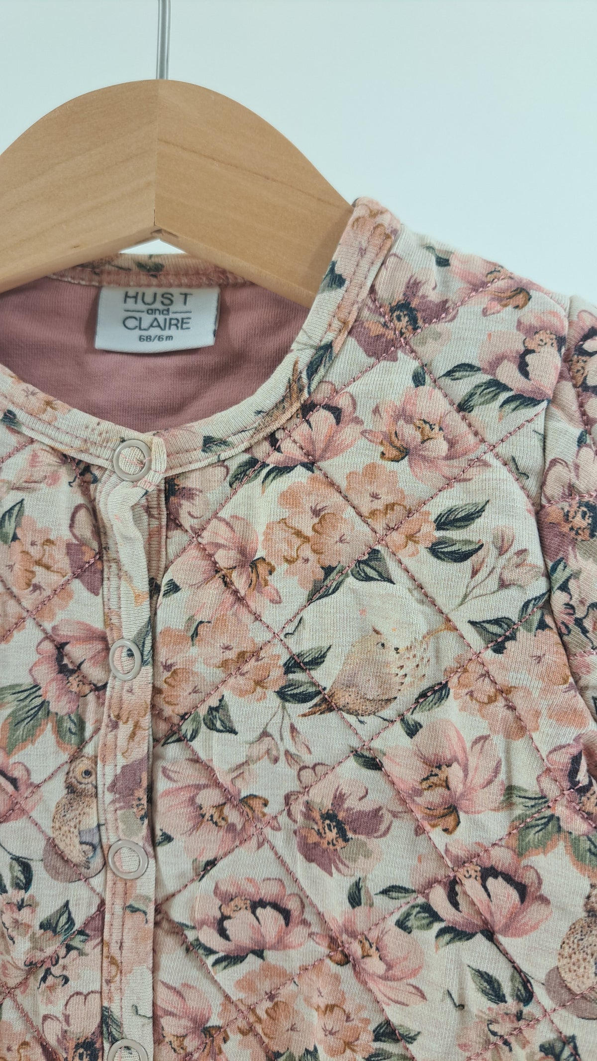 HUST & CLAIRE • JACKET • CREAM FLORAL PRINT • SIZE 68