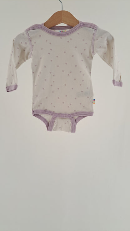 JOHA • BODYSUIT • WHITE/LILAC STAR • SIZE 62