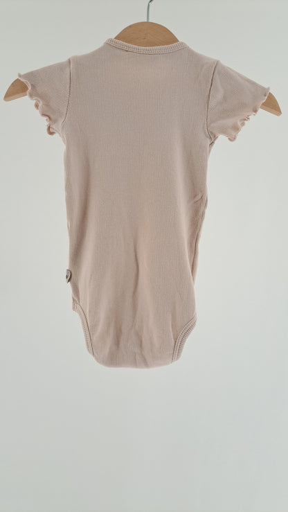 WHEAT • BABY • POWDER PINK RIB • SIZE 68
