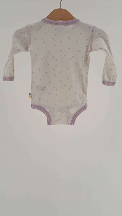 JOHA • BODYSUIT • WHITE/LILAC STAR • SIZE 62