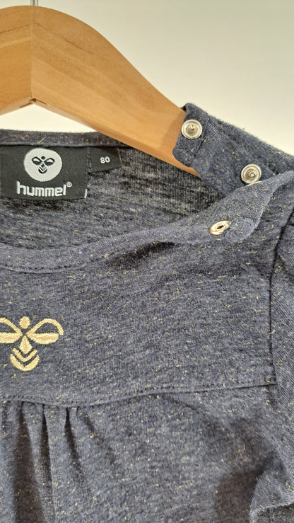 HUMMEL • BLUSE • NAVY GLIMMER • STR. 80
