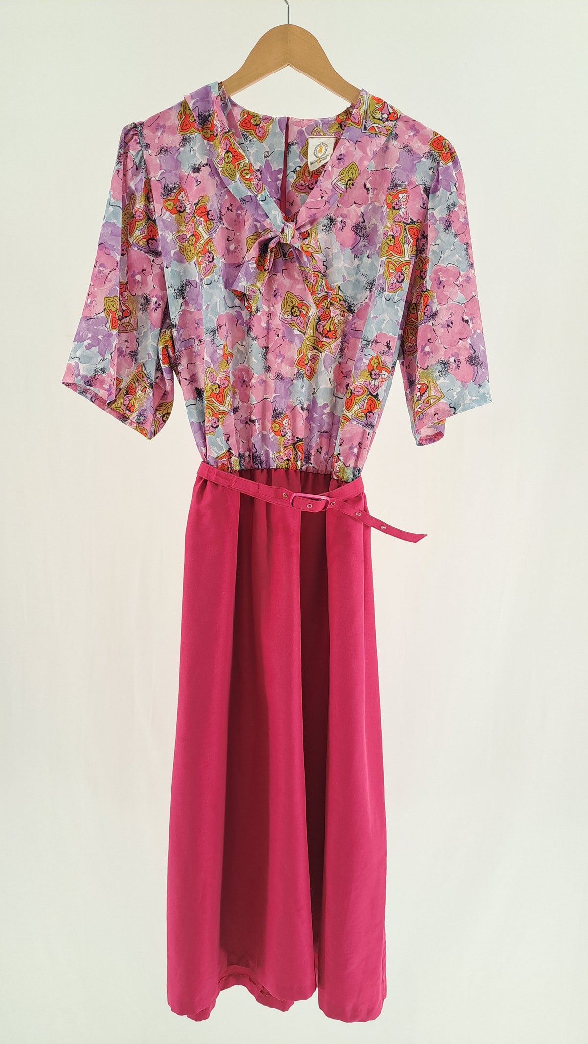 TRINE & TRINETTE • KJOLE • VINTAGE PINK PAISLEY • STR. L/XL