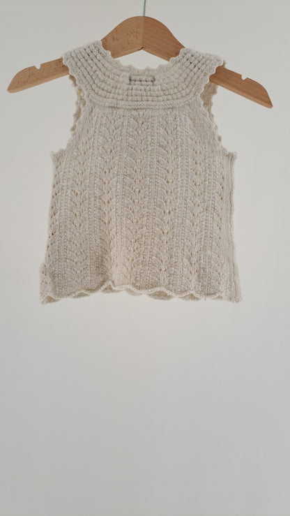 NOA NOA • VEST • CRÈME AJOUR-STRIK • STR. 98/104