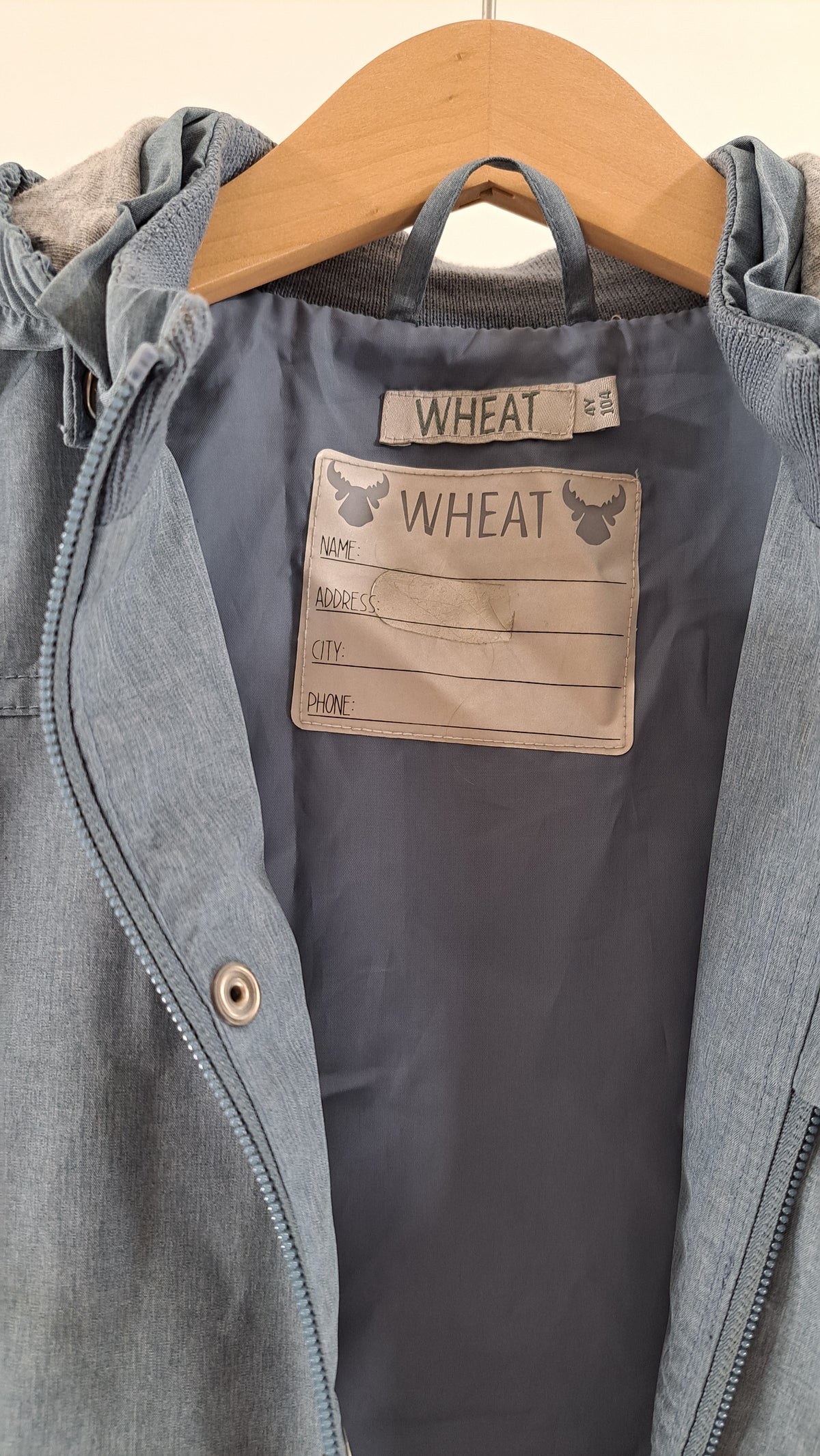 WHEAT • TRANSITIONAL JACKET • STEEL BLUE • SIZE 104
