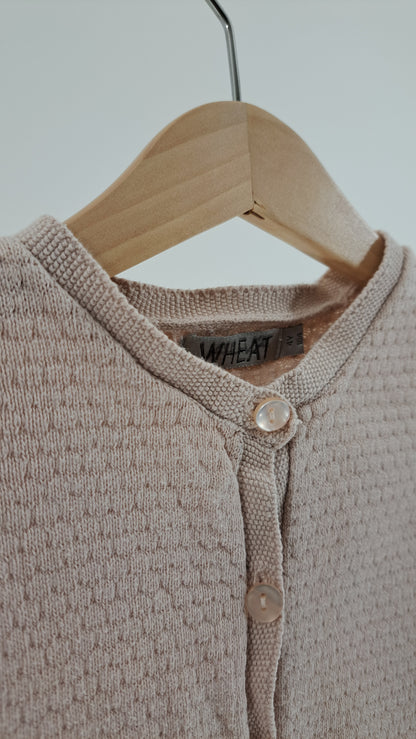 WHEAT • CARDIGAN • PINK • SIZE 104