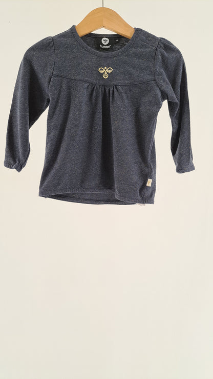 HUMMEL • BLUSE • NAVY GLIMMER • STR. 80