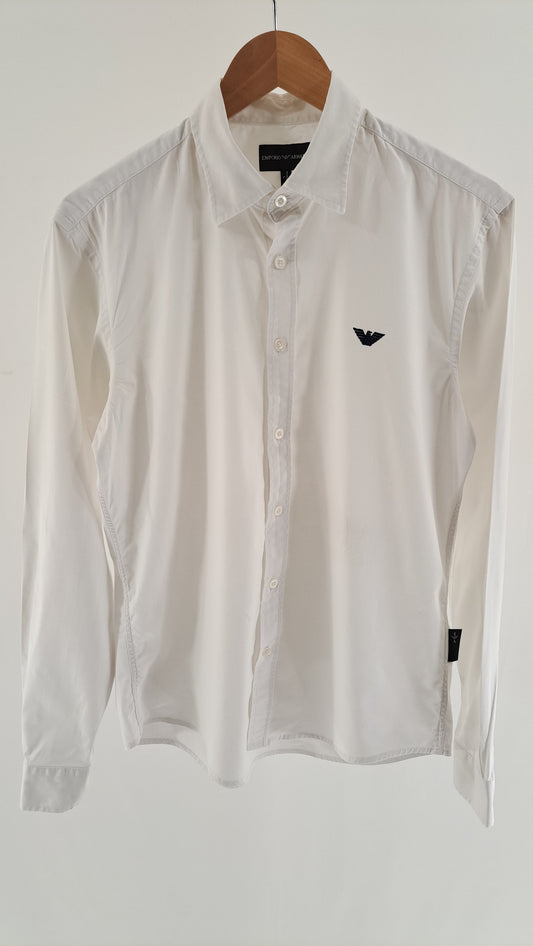 EMPORIO ARMANI • SHIRT • WHITE • SIZE L