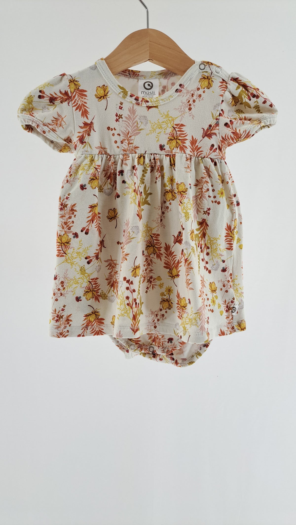 MÜSLI • BODY DRESS • CREAM FLOWERS • SIZE 68