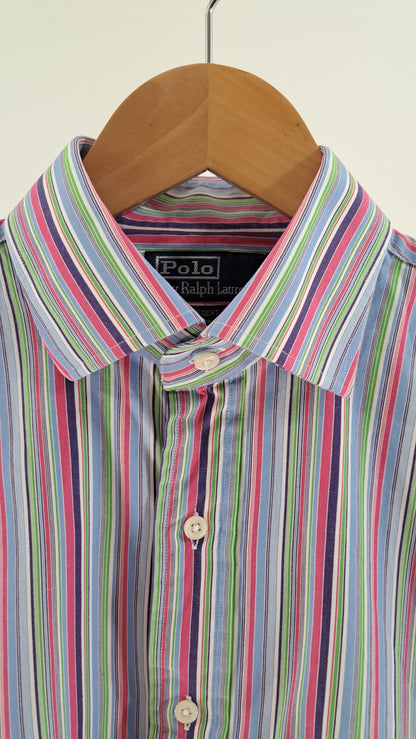 POLO RALPH LAUREN • SKJORTE • MULTIFARVET STRIBER • STR. L