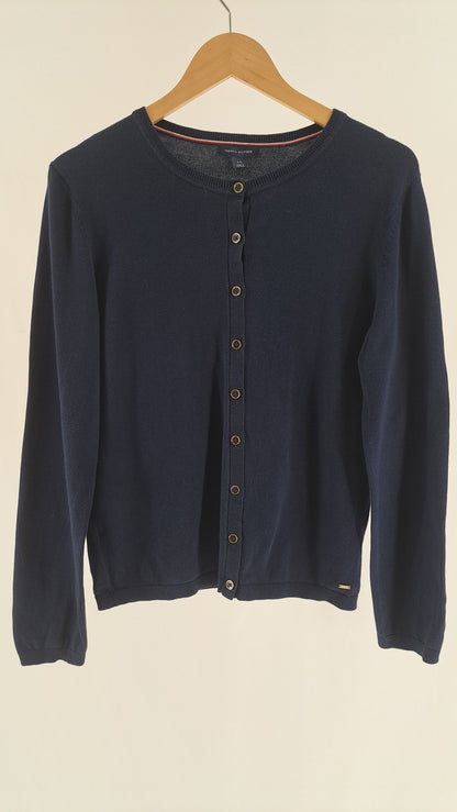 TOMMY HILFIGER • CARDIGAN • MARINBLÅ • STR. L