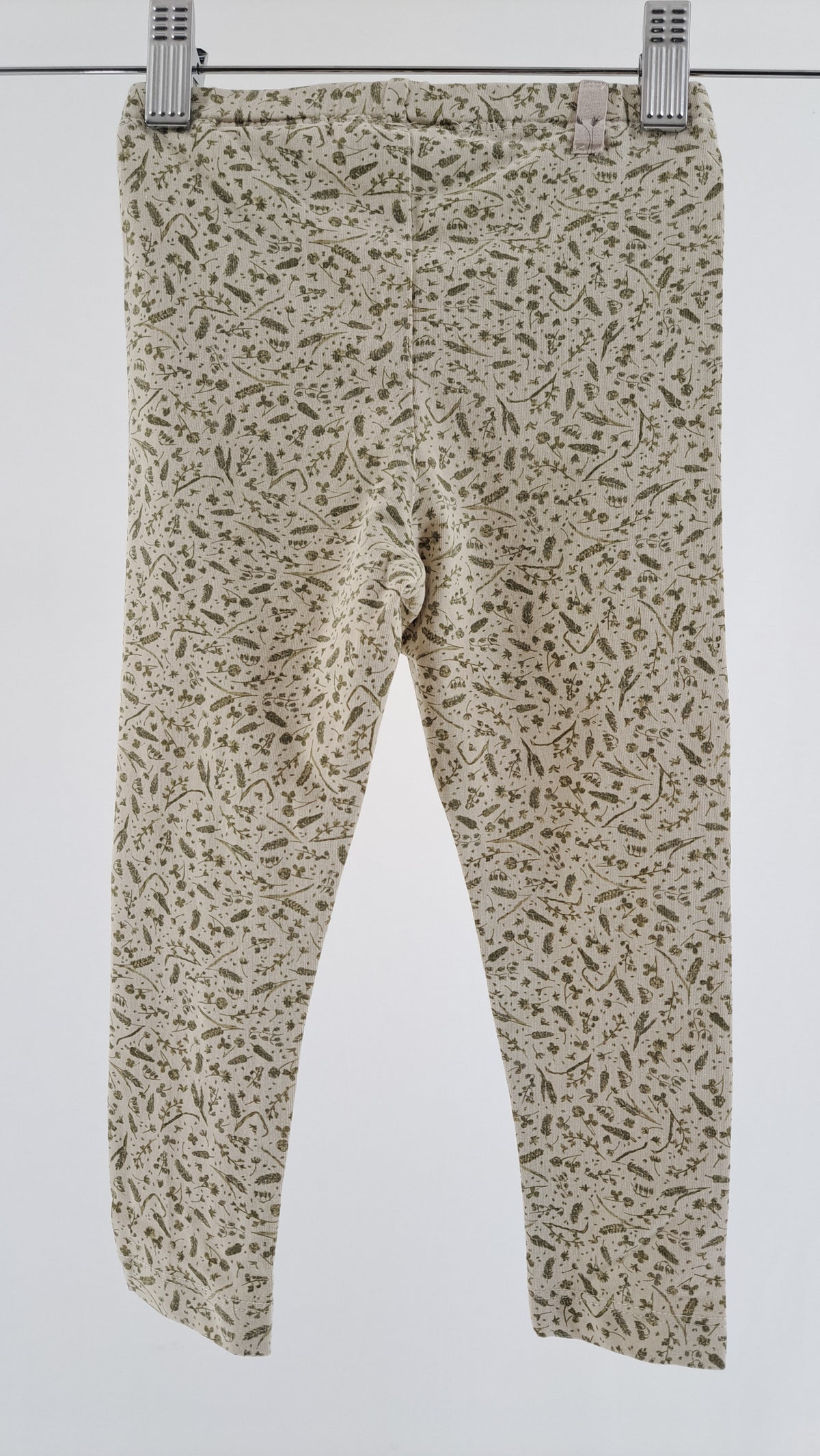 WHEAT • LEGGINGS • SAND BOTANICAL PRINT • SIZE 92