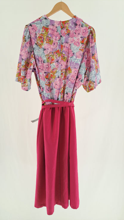 TRINE & TRINETTE • KJOLE • VINTAGE PINK PAISLEY • STR. L/XL