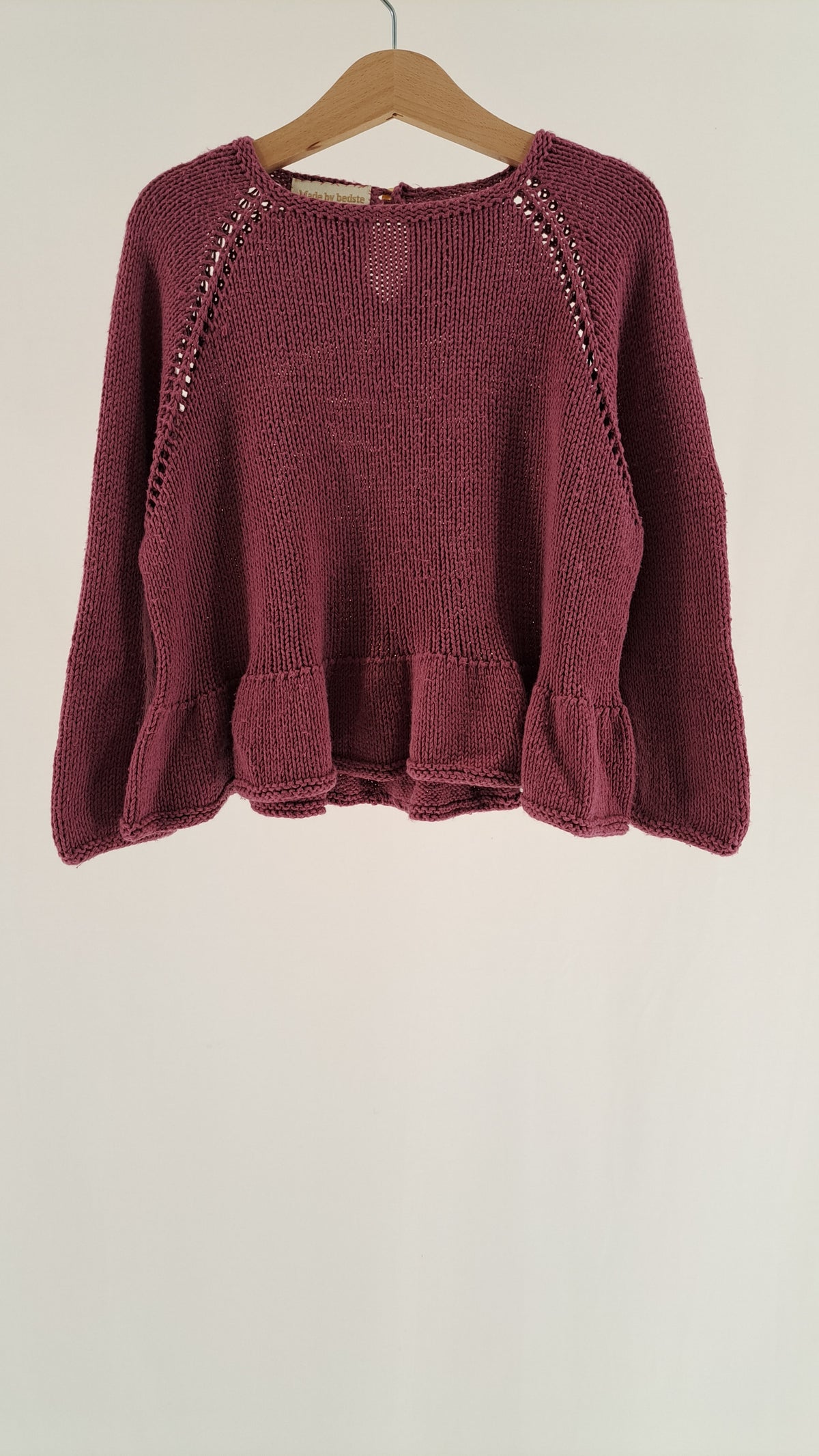 HÅNDSTRIK • SWEATER • GAMMELROSA • STR. 110/116