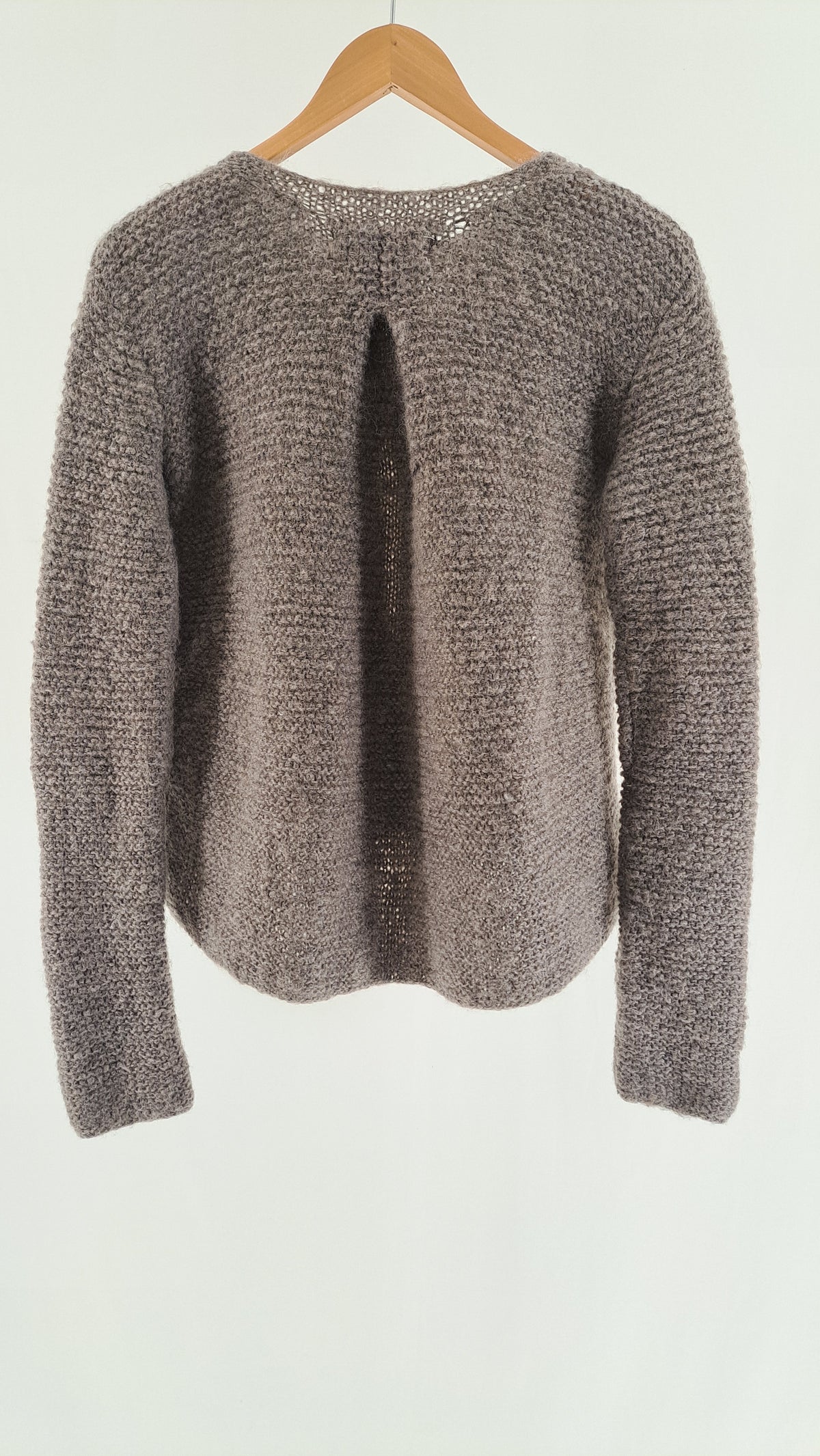 RABENS SALONER • CARDIGAN • GRÅBRUN MELANGE • STR. S
