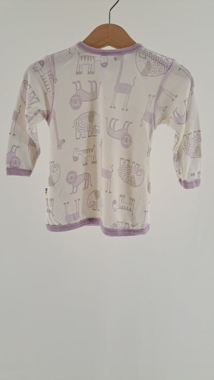 JOHA • BLUSE • HVID DYREPRINT • STR. 70