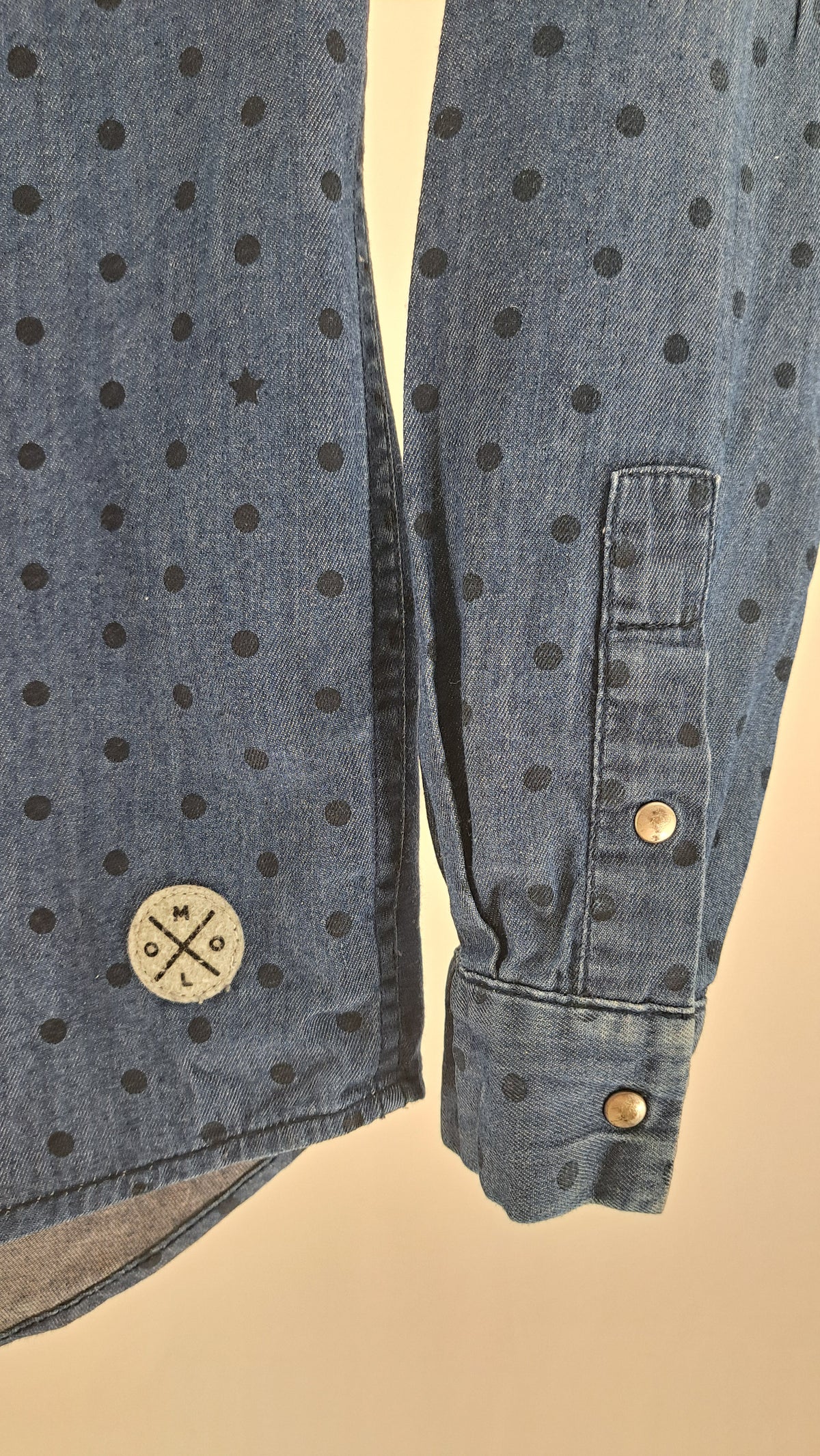 MOLO • SKJORTE • DENIM PRIK • STR. 134