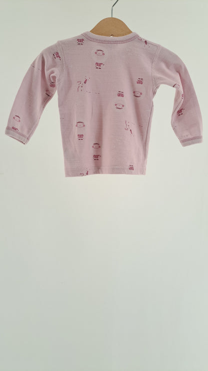 JOHA • BLOUSE • PINK PRINT • SIZE 68/74