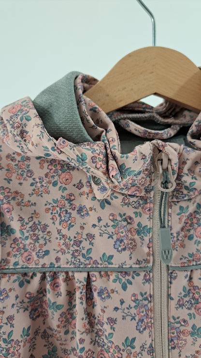 WHEAT • TRANSITIONAL JACKET • PINK FLORAL • SIZE 116