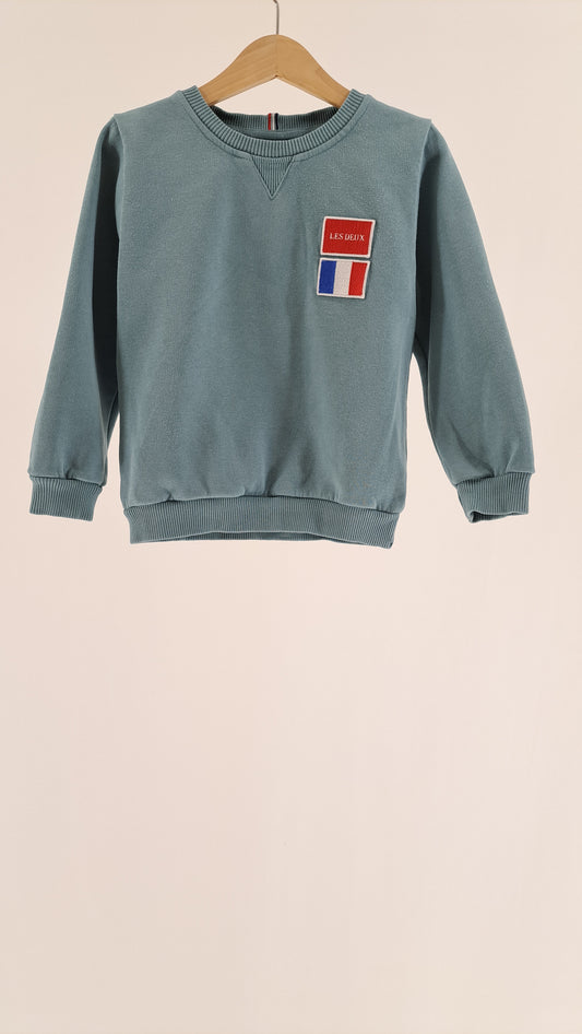 LES DEUX • SWEATER • STÅLBLÅ • STR. 98