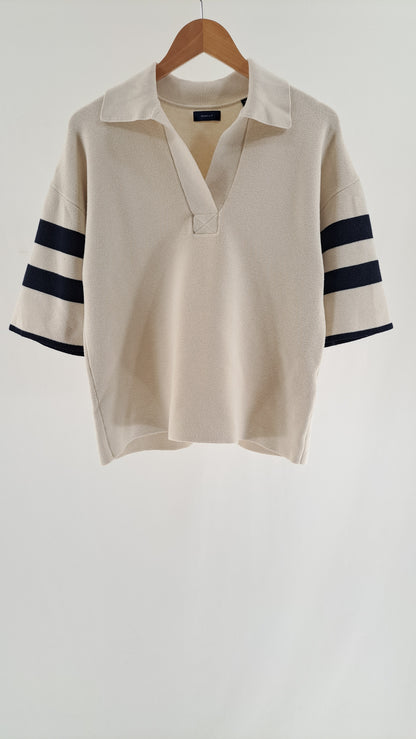 GANT • BLUSE • CREME/NAVY • STR. XS