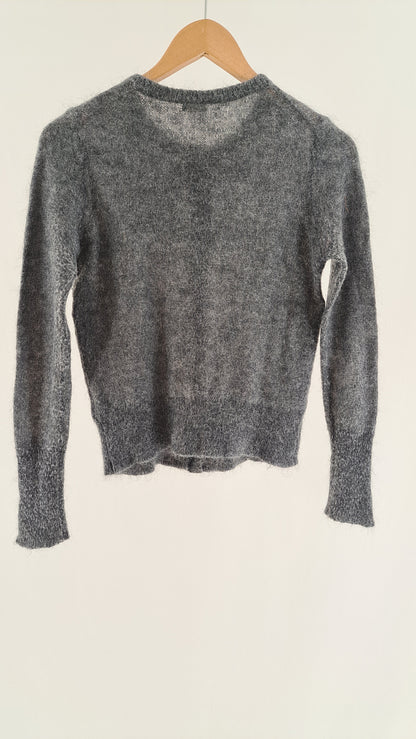 FILIPPA K • CARDIGAN • GRÅ MELANGE MOHAIR
