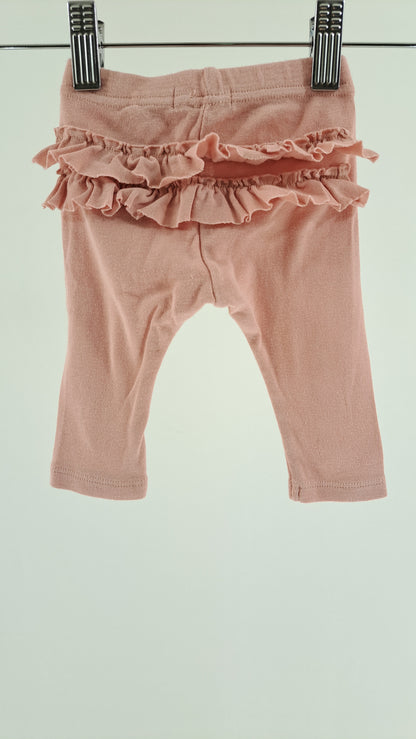 NAME IT • LEGGINGS • DUSTY PINK RUFFLES • SIZE 62